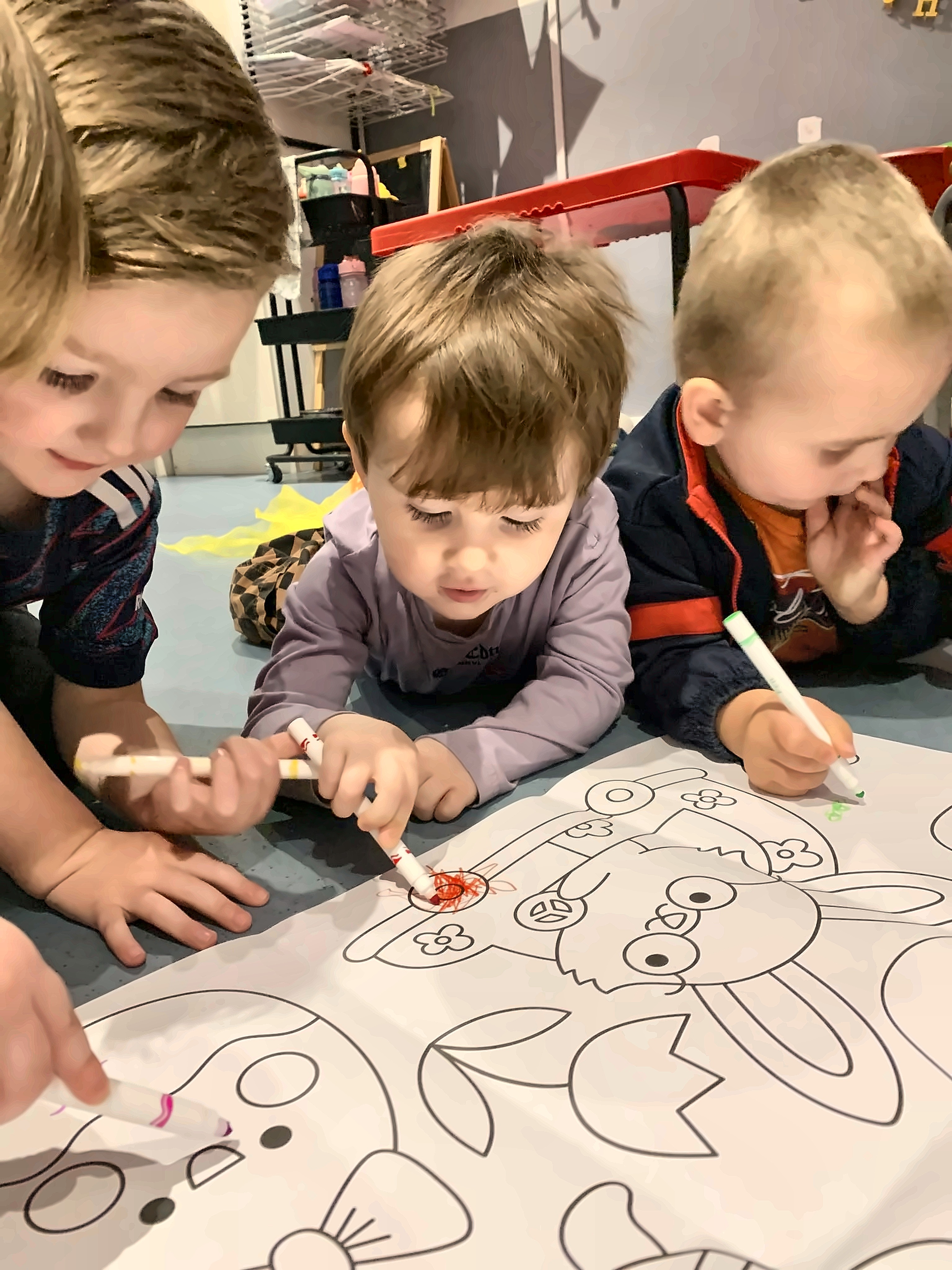 Children enjoying nursery life