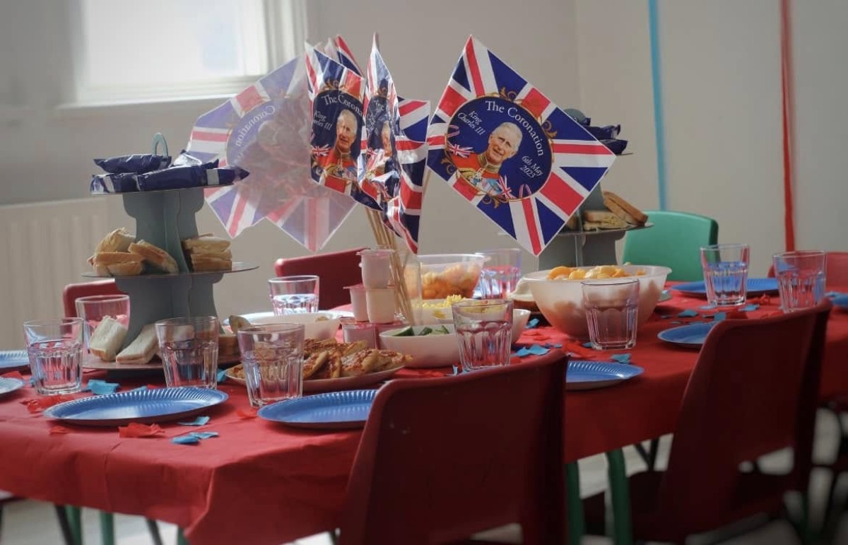 Coronation party celebration at Mucky Pups Childcare